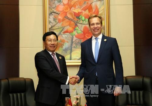 Verstärkung der Zusammenarbeit zwischen Vietnam, Norwegen, Neuseeland und Kanada - ảnh 1